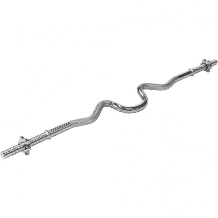 GORILLA SPORTS Super EZ Curl Stang - Barbell - 120 cm - 30 mm - Schroefsluiting
