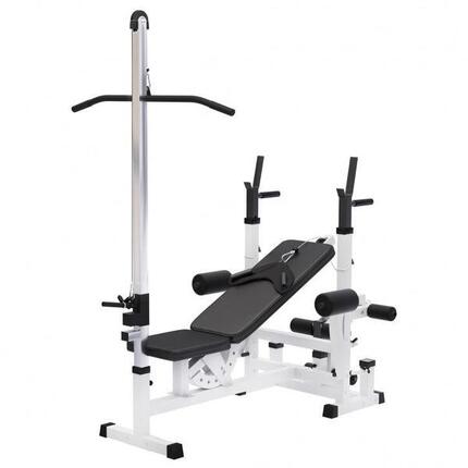 BANC MUSCULATION UNIVERSEL (BANC + OPTION POULIE) | MUSCULATION | NOIR OU BLANC
