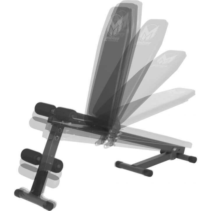 Banco Abdominales Musculación Gyronetics Gris/Negro 5/7