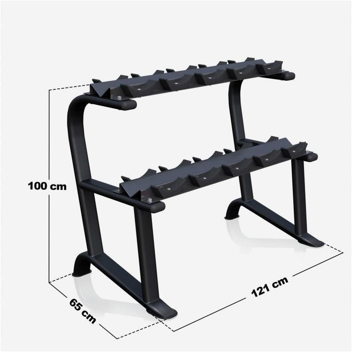 RACK DE RANGEMENT PRO POUR HALTERES MONOBLOC | MUSCULATION 5/7