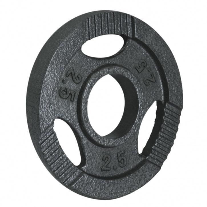 DISQUE OLYMPIQUE EN FONTE GRIS AVEC POIGNÉES 51MM | AU CHOIX DE 1,25KG À 20KG 3/7