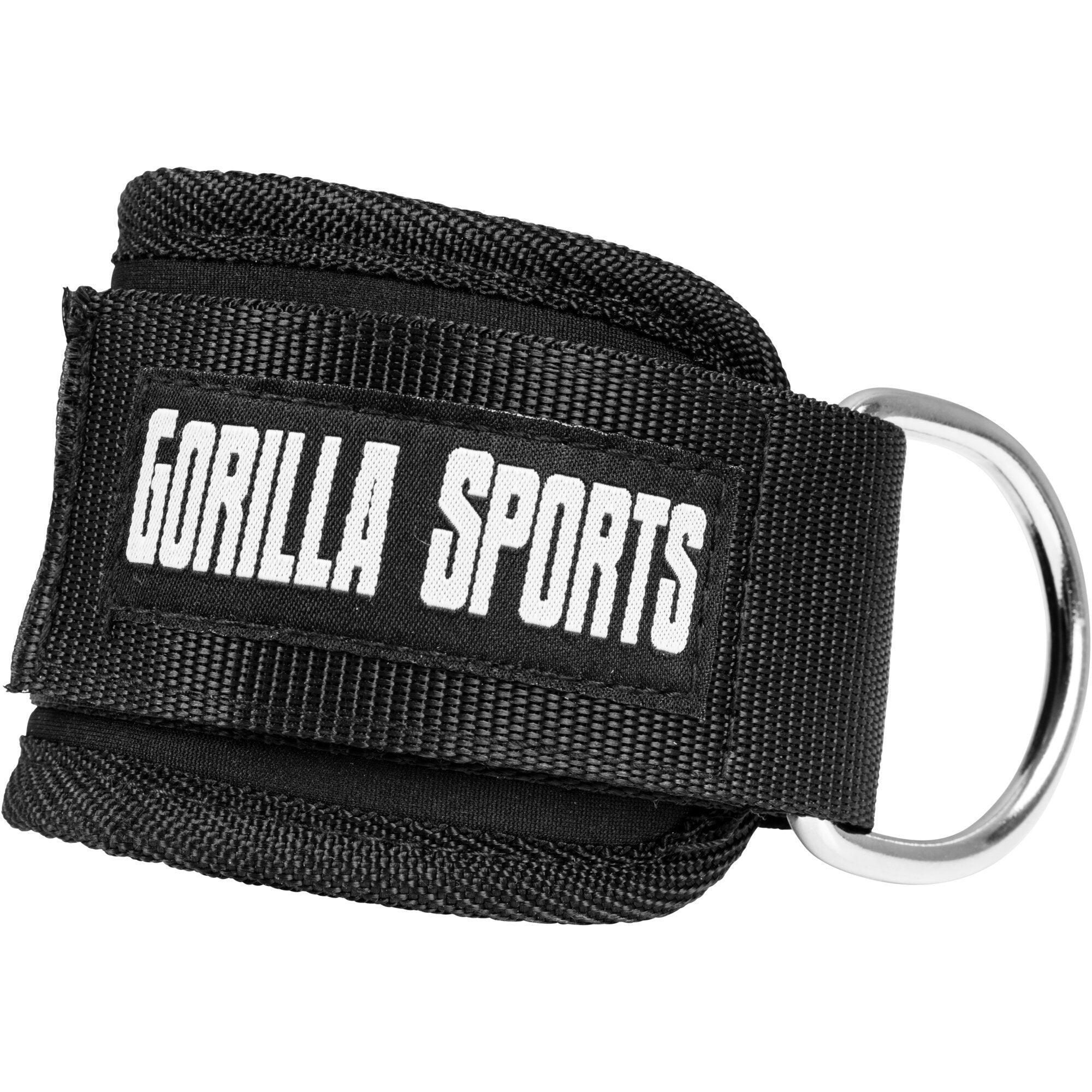 Gorilla Sports - Sangle De Tirage Cheville Ou Poignet Avec Scratch | Musculation - Accessoire De Tirage - Gris|noir - Taille Unique - Decathlon