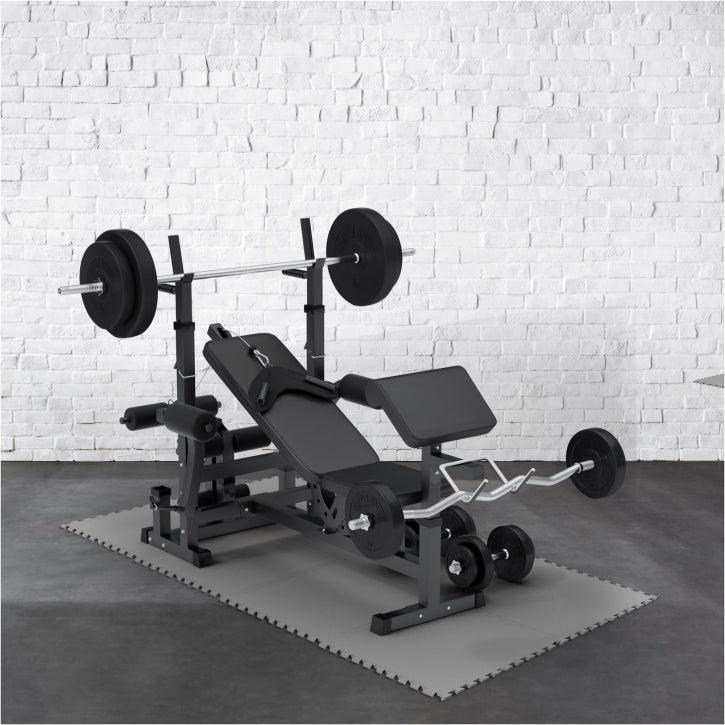 Juego de 8 Baldosas Sin Bordes Gorilla Sports Gris 7/7