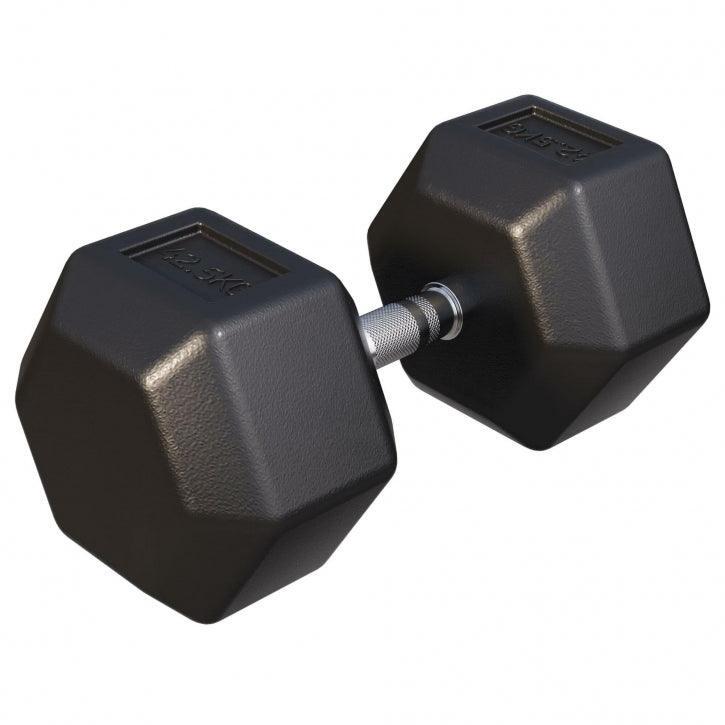 Haltere hexagonal de borracha 2-50 kg