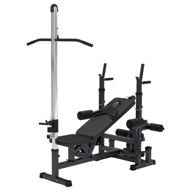 Multiestación Musculación con Torre de Tiro Gorilla Sports Negro 3/7