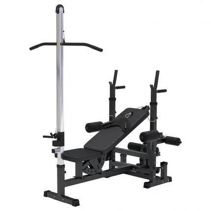 BANC MUSCULATION UNIVERSEL (BANC + OPTION POULIE) | MUSCULATION | NOIR OU BLANC