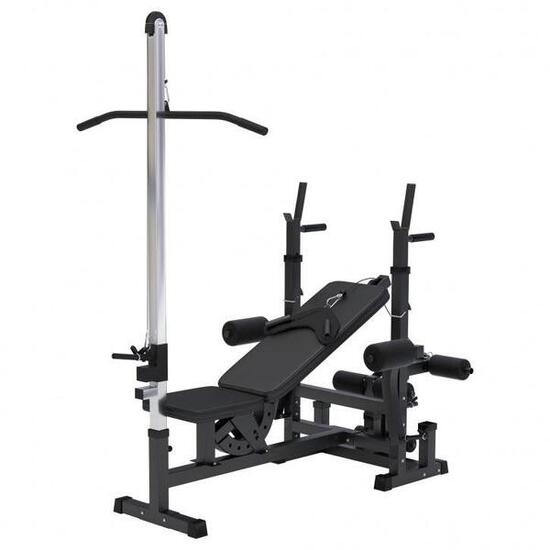 BANC MUSCULATION UNIVERSEL (BANC + OPTION POULIE) | MUSCULATION | NOIR OU BLANC