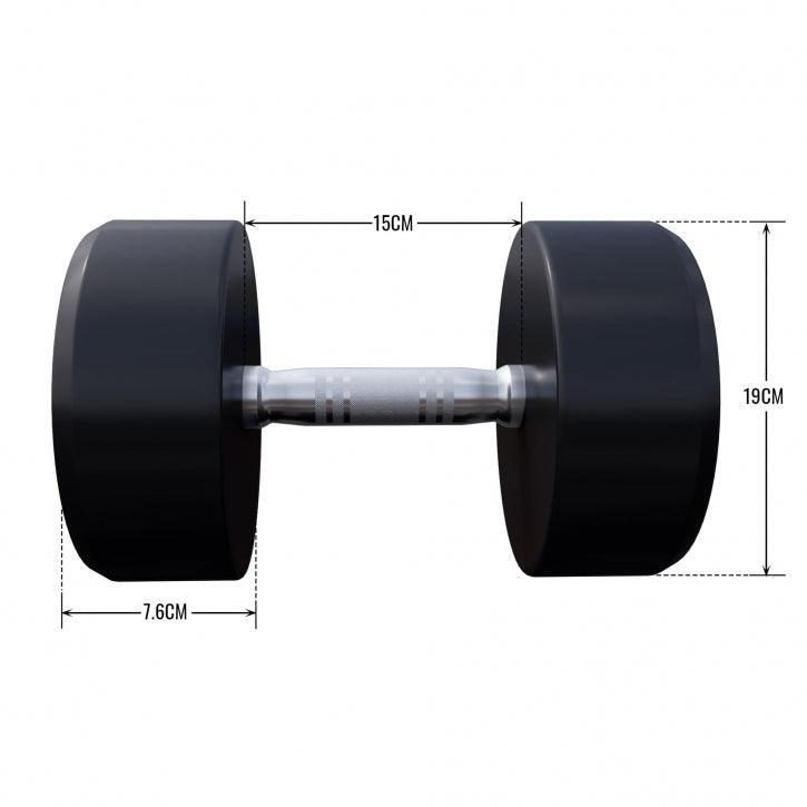 Gorilla Sports Dumbell - 25 kg - Gietijzer (rubber coating) - Met logo 5/7