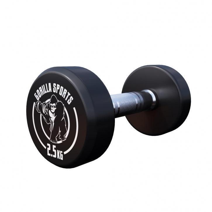 HALTÈRE MONOBLOC ROND | MUSCULATION | 2 X 2,5 KG 2/4