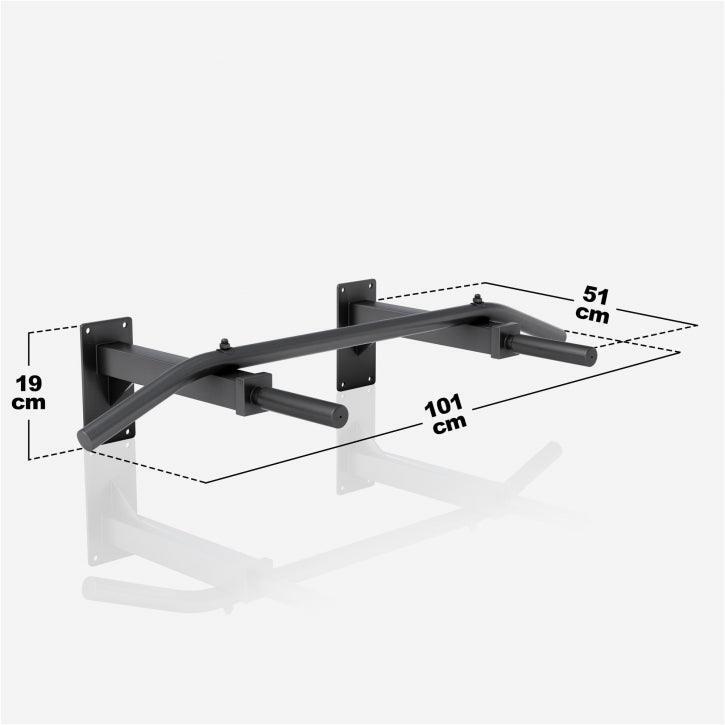 BARRE DE TRACTION MURALE | MUSCULATION | COULEUR BLANC OU NOIR