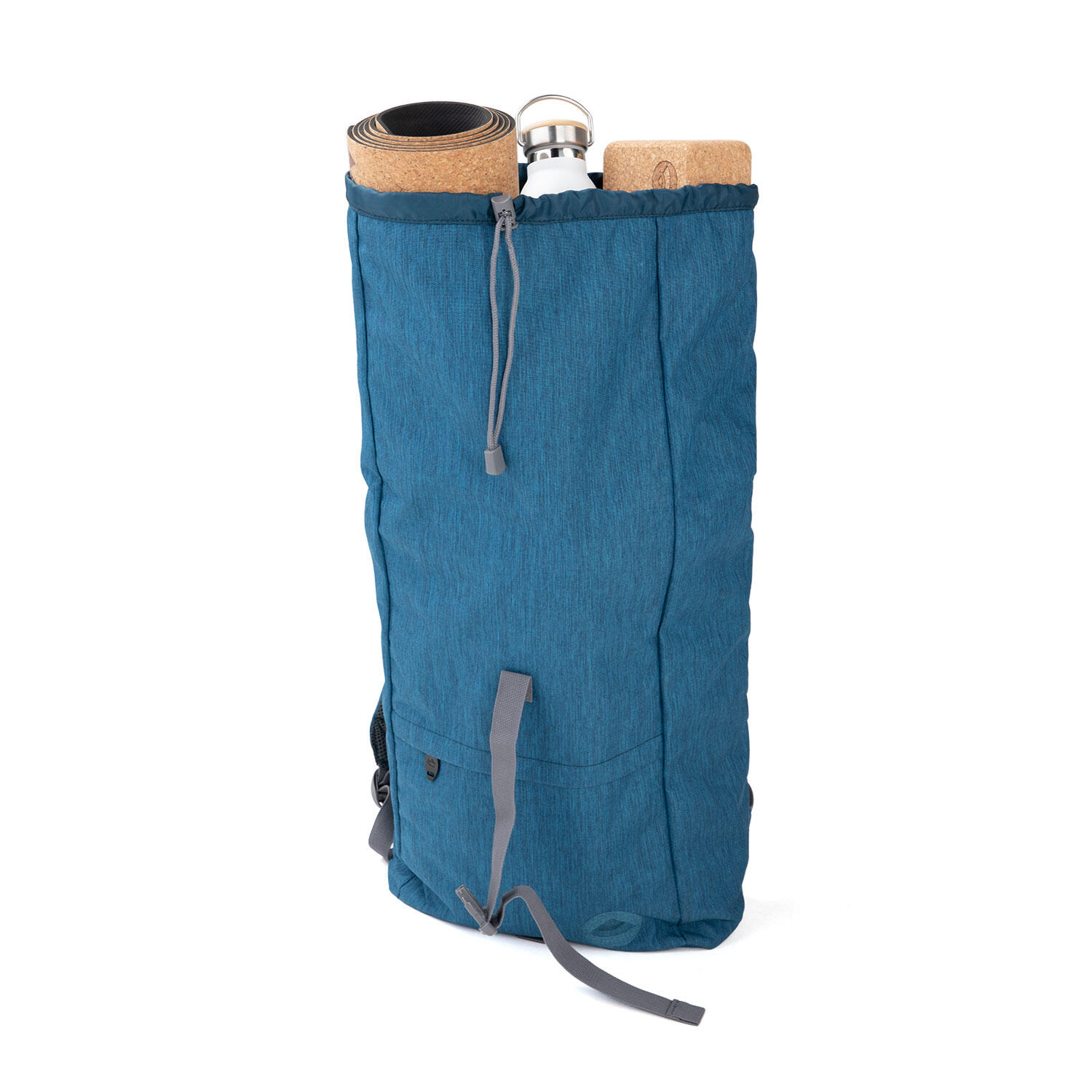 Urban Yogi Rolltop Rucksack, dunkelblau meliert 4/7