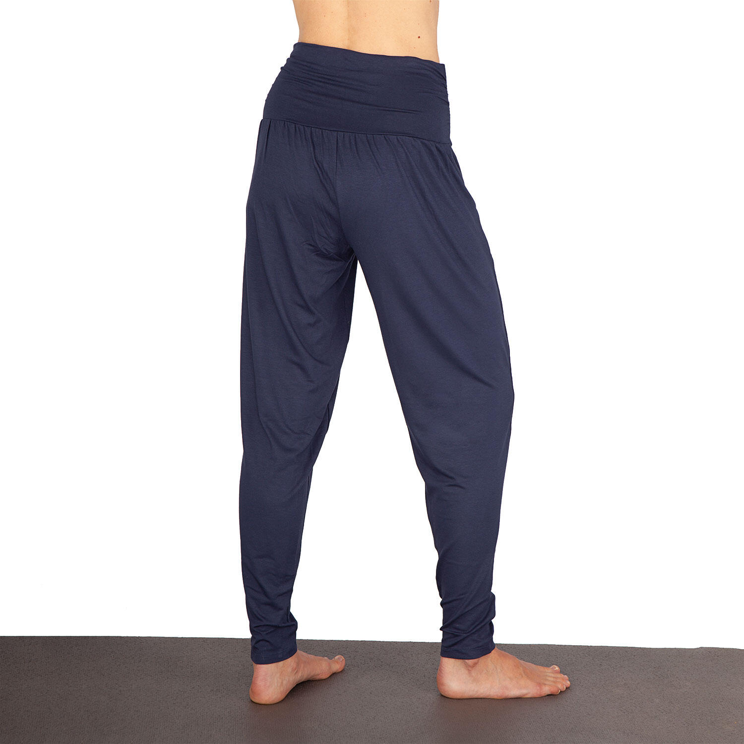 Loose Pants, bequeme Yogahose, Modal, Dunkelblau (Black Iris) 5/6