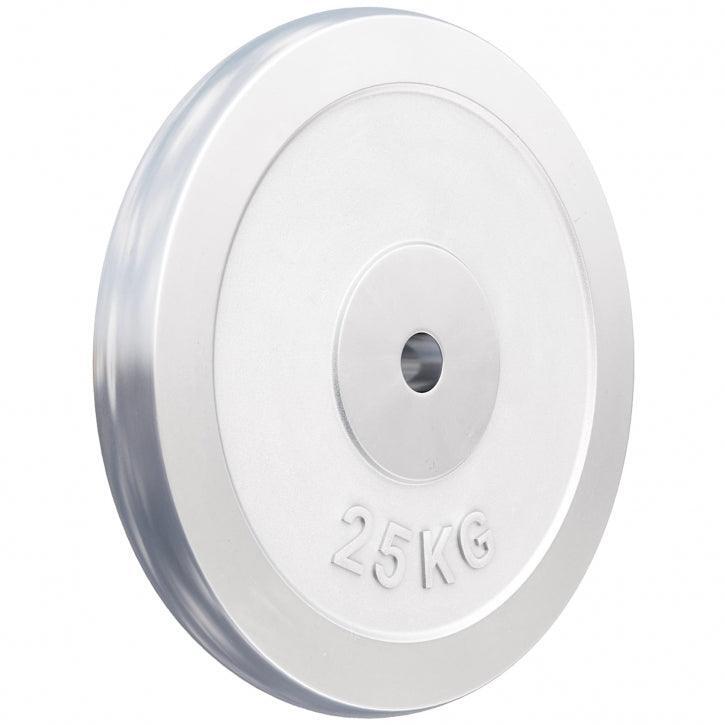 Gorilla Sports - Disque De Musculation Chromé | Diam 31 Mm | Au Choix De 1,25kg À 30kg - Poids De Musculation - Gris - 25 Kg - Decathlon