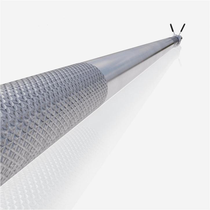 BARRA LONGA 150CM | DIÂMETRO 30MM | MUSCULAÇÃO | 2 BATENTES DE DISCO DE MOLA