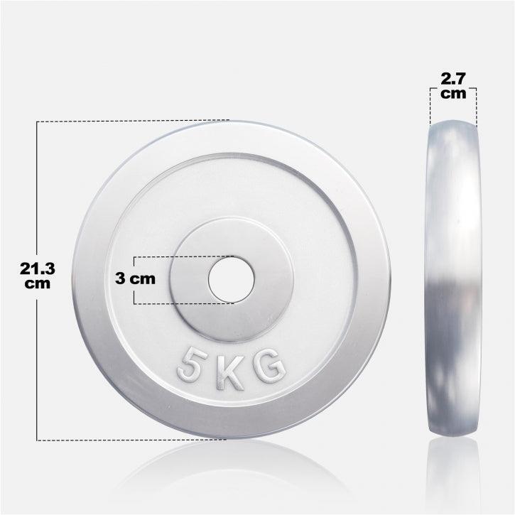 DISQUE DE MUSCULATION CHROMÉ | DIAM 31 MM | AU CHOIX DE 1,25KG À 30KG 5/7