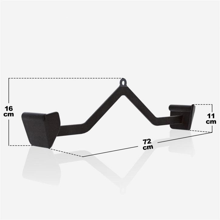 Gorilla Sports Lattrekstang Zwart - Rubber Coating - handgreep - Anti-slip 4/7