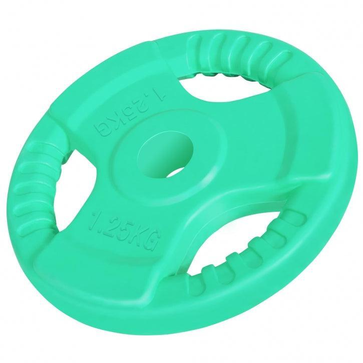 DISQUE DE MUSCULATION CAOUTCHOUC GRIP | DIAM 31MM | AU CHOIX DE 1,25KG À 25KG 2/7