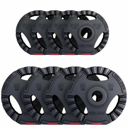 Obciążenie bitumiczne (1,25 - 15 kg) 51 mm talerz olimpijski Gorilla Sports