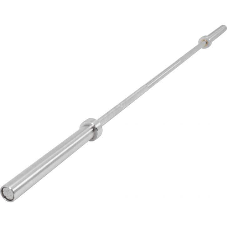 Barre olympique 220cm 20kg noire chrome musculation pas chère