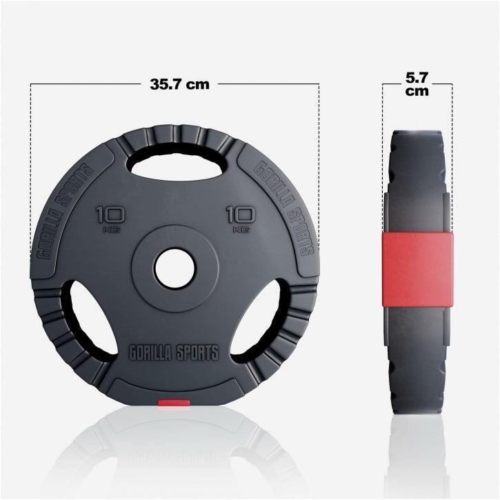 Gorilla Sports Činkový kotouč Olympia, plast, 10 kg 5/6
