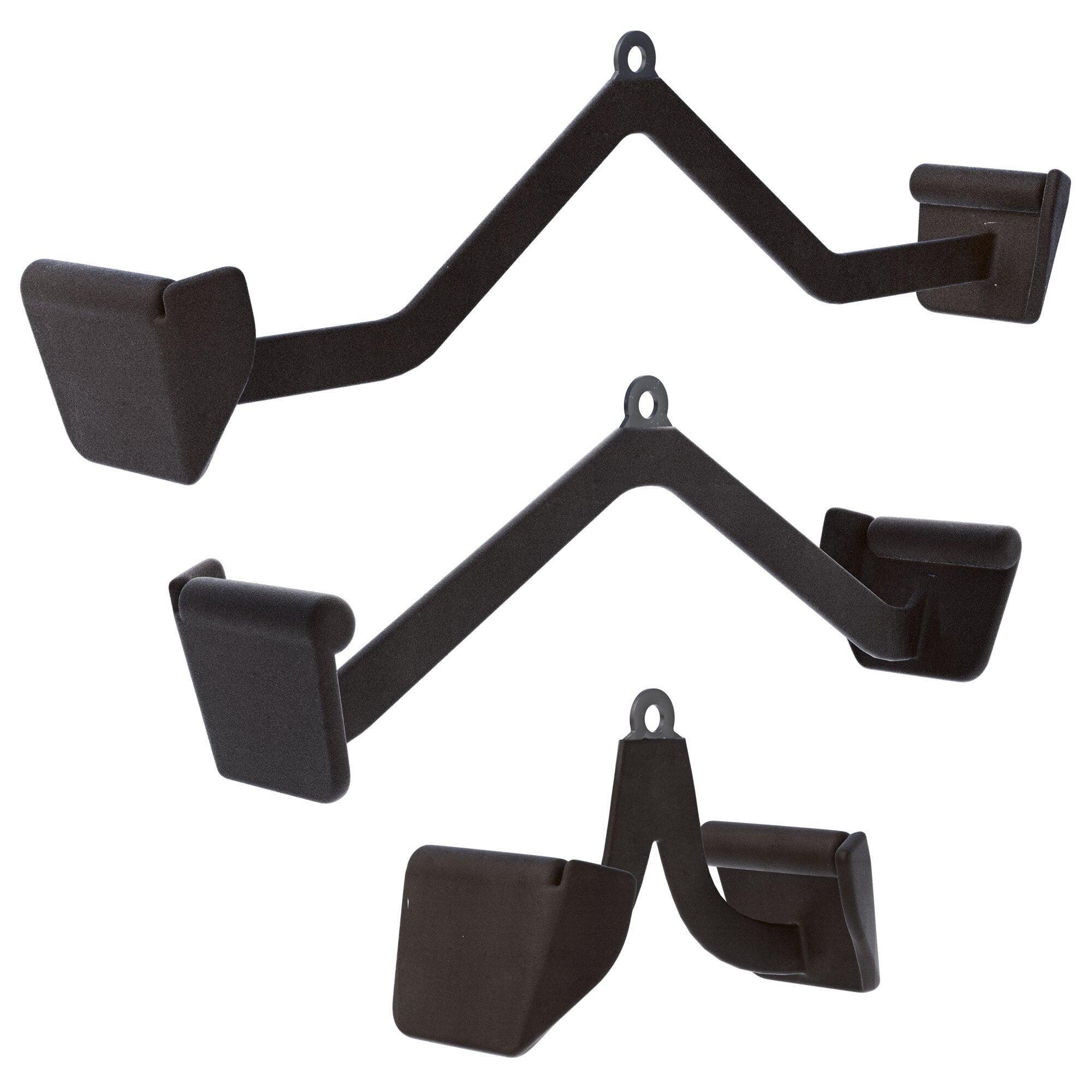 Gorilla Sports Lattrekstang Zwart - Rubber Coating - handgreep - Anti-slip 7/7