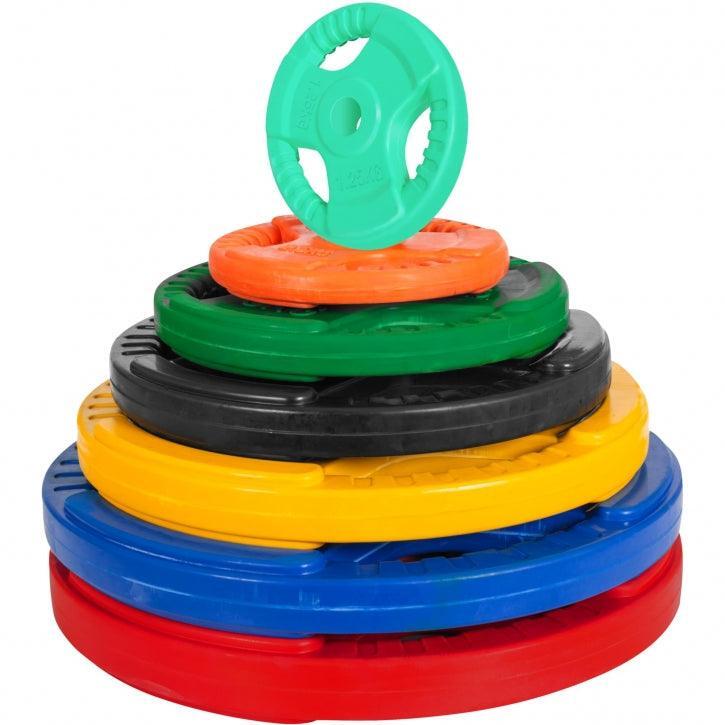 DISQUE DE MUSCULATION CAOUTCHOUC GRIP | DIAM 31MM | AU CHOIX DE 1,25KG À 25KG 3/7