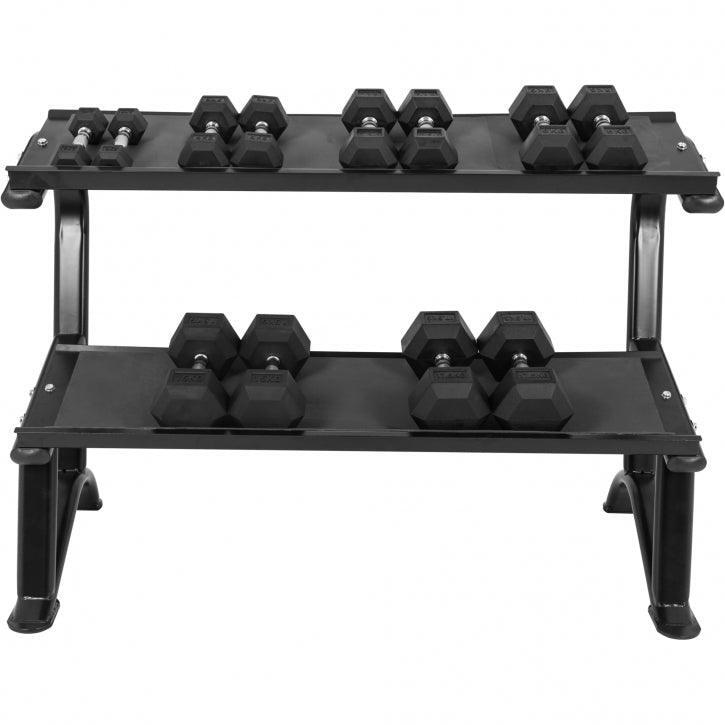 RACK DE RANGEMENT POUR HALTERES HEXAGONAUX | MUSCULATION | NOIR 6/7