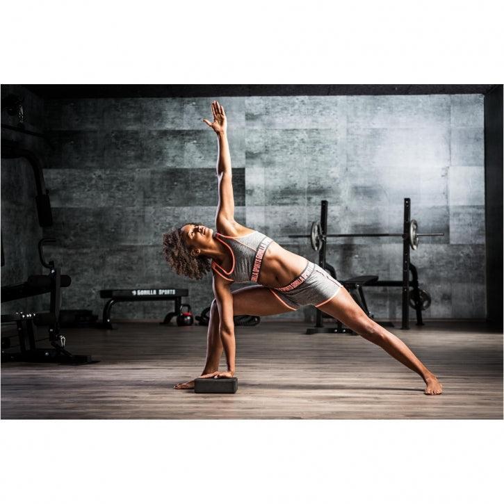 MAOMUN Lot De 6 Blocs De Yoga + Sangle + Bandes élastiques, Antidérapants, Légers, Pour équilibre Et Pilates (rose)