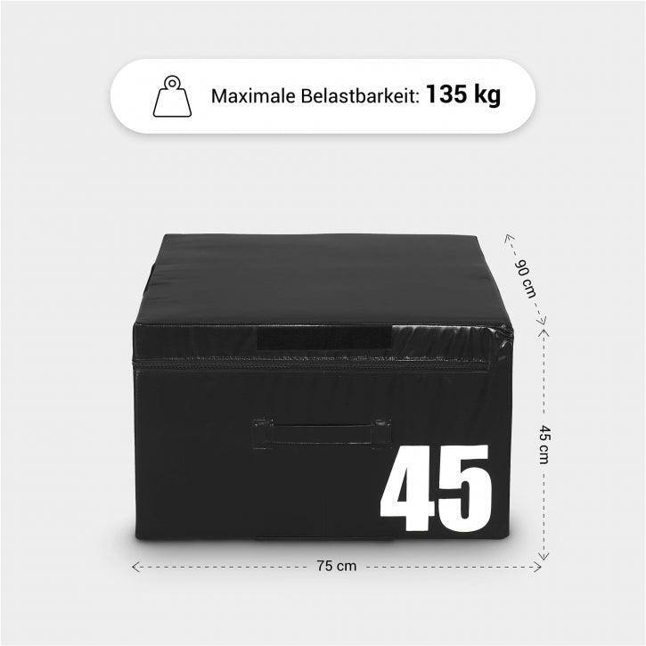 Plyo Box - 45 cm - Zwart - PVC - Jump box 6/7