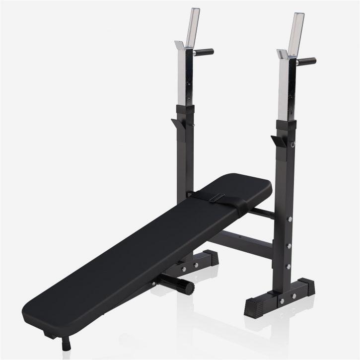 Banco Musculación con Kit Pesas 38 Kg Gorilla Sports Negro 5/7