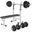 Banc Musculation - Pliable, Réglable avec Support, Set Haltère 70kg, Home Gym