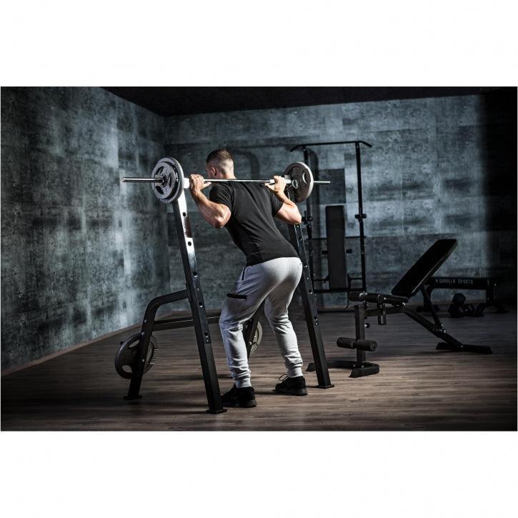Banc de Musculation Complet - Set Haltères & Barres, Réglable, Pliable,Max 280kg 6/7
