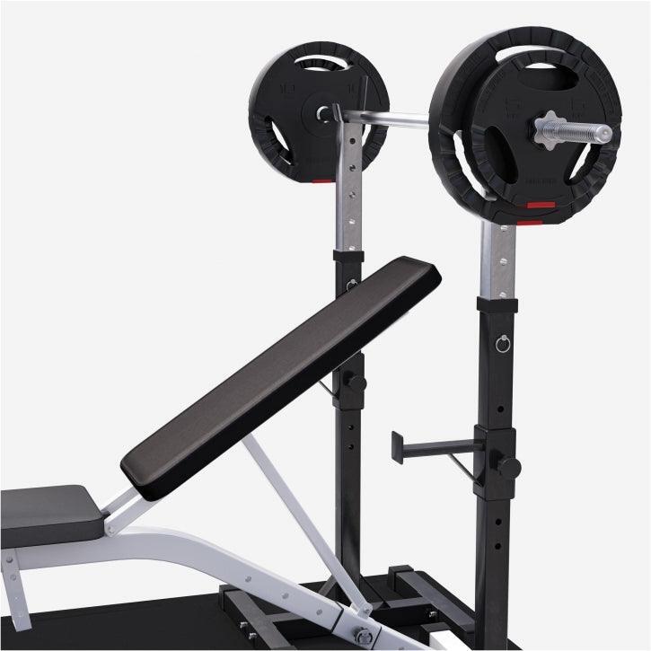 Fitnessbank - halterbank + Halterstangen met gewichten 100 kg 3/7
