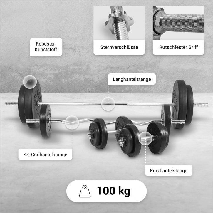 Banc de Musculation Complet - Set Haltères & Barres, Réglable, Pliable,Max 280kg 4/7