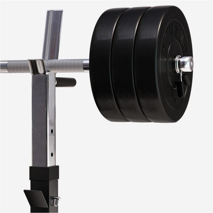 Banco Musculación con Kit Pesas 38 Kg Gorilla Sports Negro 7/7