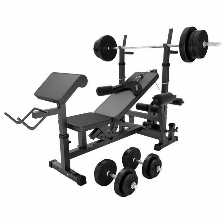 GORILLA SPORTS Kraftstation Universal inkl. Kunststoff Set