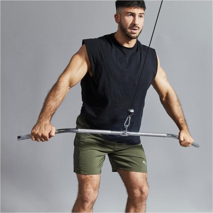 Gorilla Sports Lattrekstang - Handgreep - 118 cm  - Lat Bar 4/7