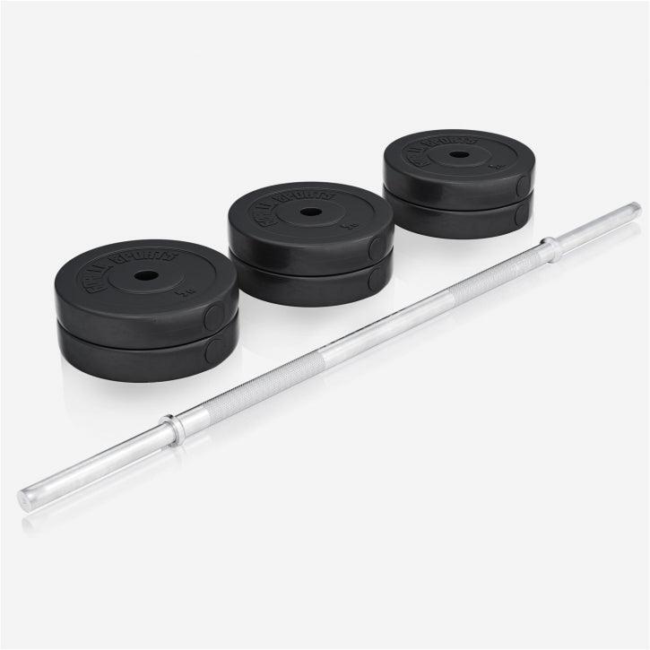 Banco Musculación con Kit Pesas 38 Kg Gorilla Sports Negro 2/7