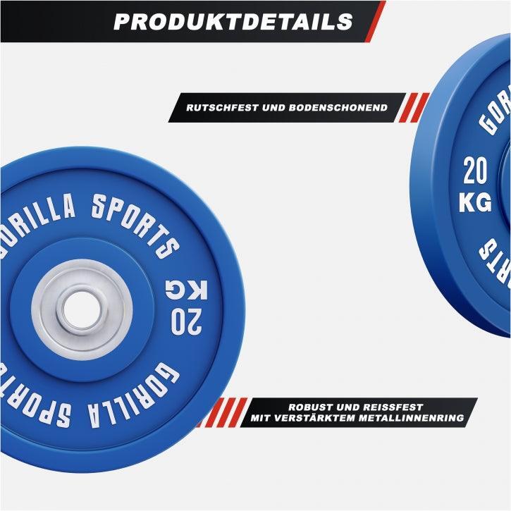 DISQUE BUMPER PRO EN CAOUTCHOUC | DIAMETRE 51 MM | MUSCULATION | AU CHOIX DE 5 À 6/7