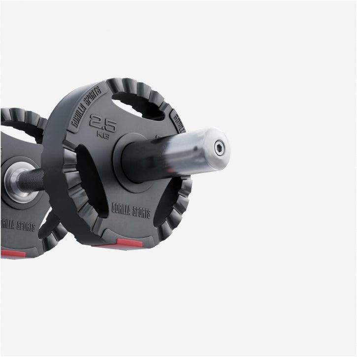 Disque en plastique avec poignées | Poids olympique avec triple poignée 3/6
