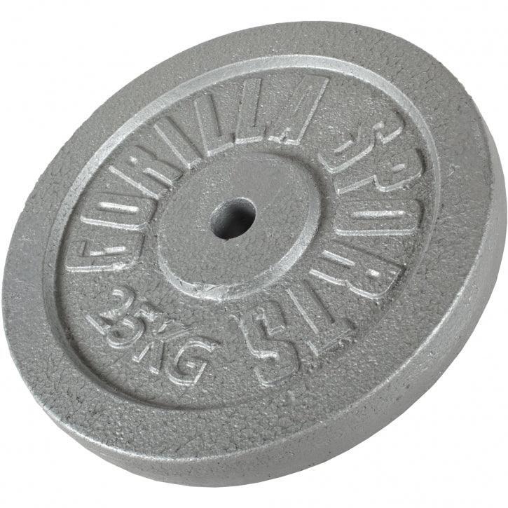 Gorilla Sports - Disque De Musculation Fonte Noir | Diam 31mm | Au Choix De 1,25kg À 30kg - Poids De Musculation - Noir - 5 Kg - Decathlon