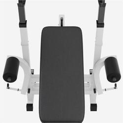 BANC DE MUSCULATION UNIVERSEL GS005 + SET D'HALTERES CHROMES DE 108 KG