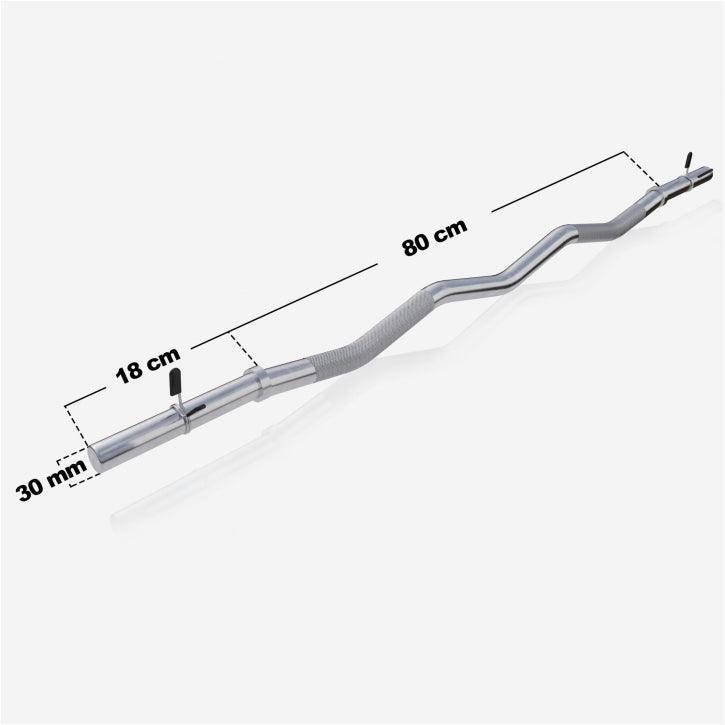 Gryf lekko łamany do ćwiczeń  Gorilla Sports 120cm