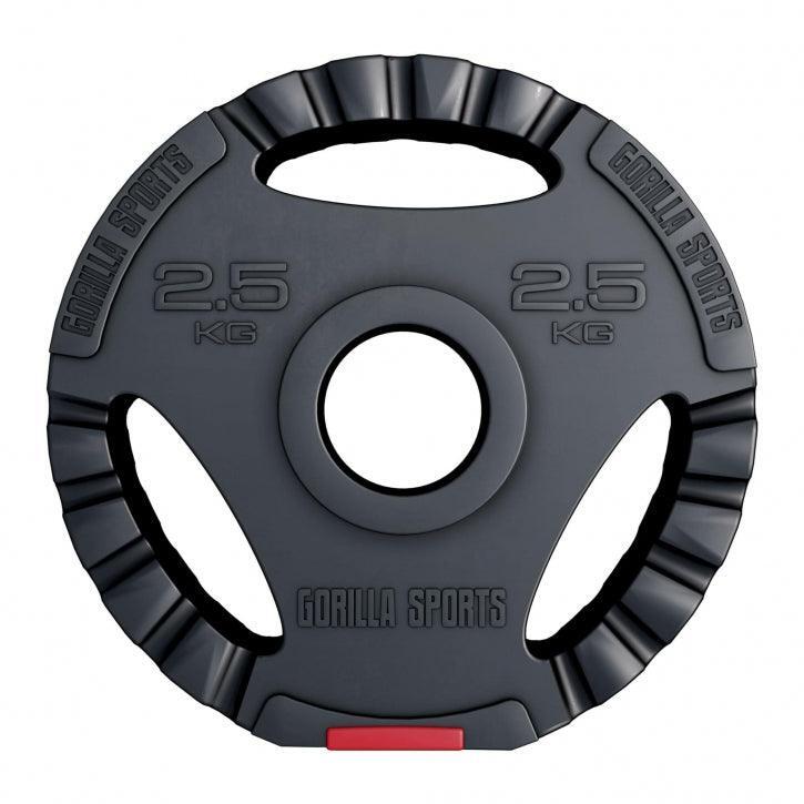 Set discuri Olimpice cu Grip 30 kg - 2 x 5 kg + 2 x 10 kg Ø 50/51mm