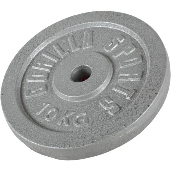 Obciążenie (1,25-30 kg) 31 mm talerz treningowy żeliwo srebrne Gorilla Sports 3/7