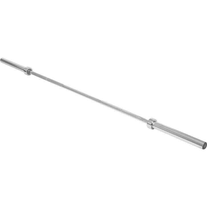 Hantelbank mit Olympia Langhantel Set Gummi Gripper 150 kg 4/7