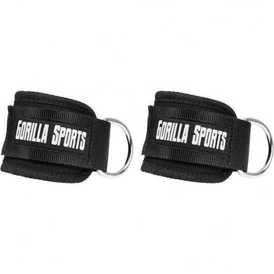 Par Correas para Tobillo Muñeca Gorilla Sports Negro