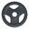 Disc din fier cauciucat olimpic cu grip 20Kg 50/51mm