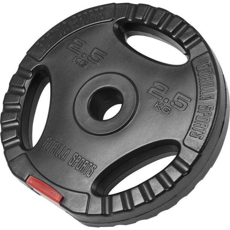 GORILLA SPORTS Hantelscheibe Kunststoff Gripper 1,25-15 KG