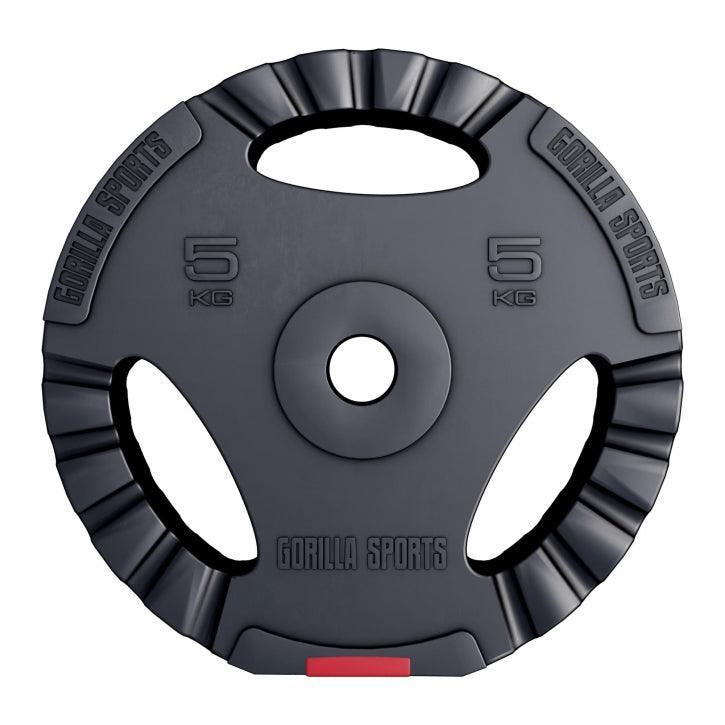 GORILLA SPORTS Hantelscheibe Kunststoff Gripper 1,25-15 KG